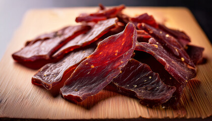beef jerky made from lean trimmed meat cut into strips and carefully dehydrated this process preserves the meat enhancing flavor while preventing spoilage and ensuring freshness