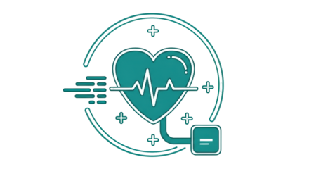 Isolated Heartbeat Icon