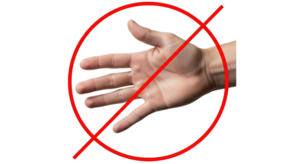 Isolated No Hand Gesture