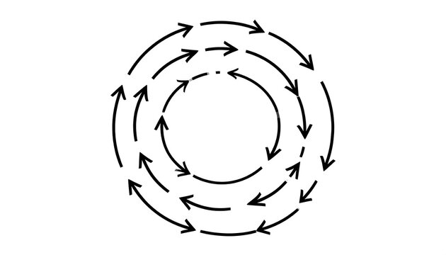 Circular Arrows Flow Cycle.