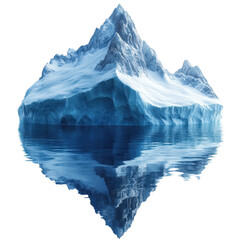 Fototapeta premium Iceberg isolated on a white transparent background