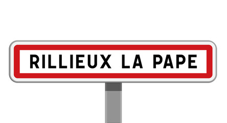 Panneau d'entrée Rillieux-la-Pape, Métropole de Lyon, Auvergne-Rhône-Alpes
