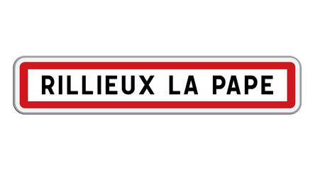 Panneau d'entrée Rillieux-la-Pape, Métropole de Lyon, Auvergne-Rhône-Alpes