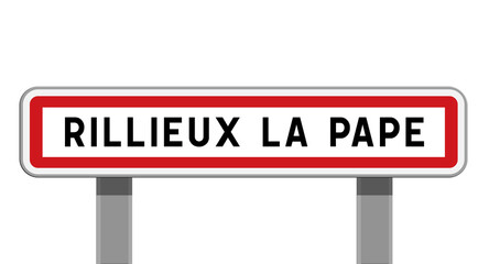 Panneau d'entrée Rillieux-la-Pape, Métropole de Lyon, Auvergne-Rhône-Alpes