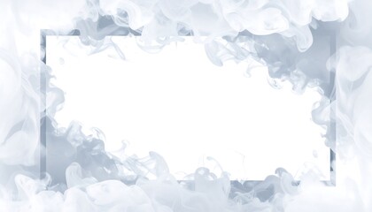 Obraz premium White Smoke Frame Background.