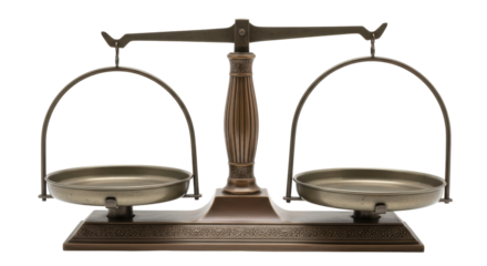 Isolated Antique Weighing Scales