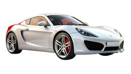 Modern Car on Pure White Background – Realistic Vehicle PNG