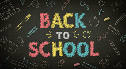 back to school on blackboard