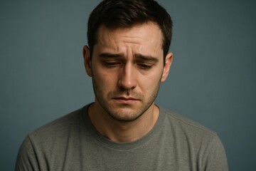 Obraz premium Neutral Expression - Caucasian Male Close-Up Portrait