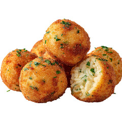 Arancini Crispy Rice Balls A Culinary Delight isolated on transparent background