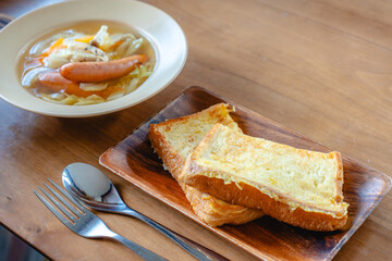 French toast breakfast / フレンチトーストの朝食
