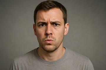 Obraz premium Neutral Expression - Caucasian Male Close-Up Portrait