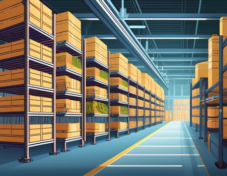 automated storage and retrieval system asrs in a food warehouse boosting logistics speed and accuracy asrs logistics automated precise modern