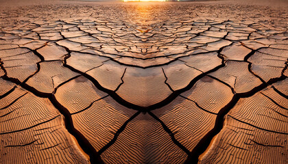 dry cracked ground