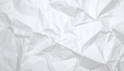 White and gray crumpled paper texture background,
