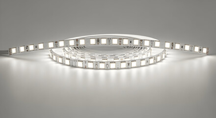 Led strip light flexible ribbon tape lighting diode emitting bright home decor illumination design...