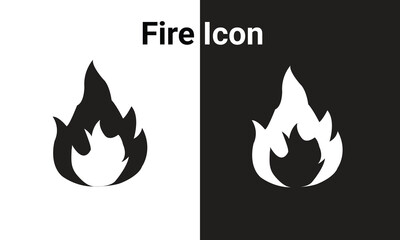 Fire flame icon. vector illustration.