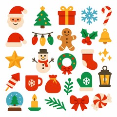 Fototapeta premium 25 Christmas Icon Pack