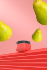 Red and eco-friendly product mockup