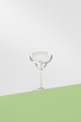 Green product mockup,