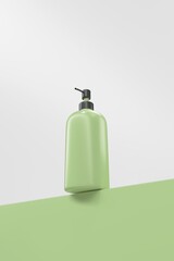Green product mockup,