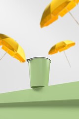 Green and eco-friendly product mockup