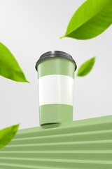 Green and eco-friendly product mockup