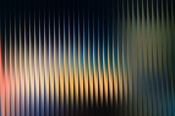 modern ribbed abstract background with yellow orange gradient tones smooth glossy fluted texture futuristic blur illumination stylish digital backdrop