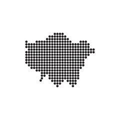 Fototapeta premium London city map symbol icon