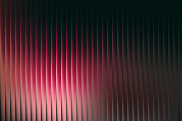Abstract ribbed luminous gradient wallpaper with glossy pink yellow glowing reflections and smooth futuristic glass texture for digital design