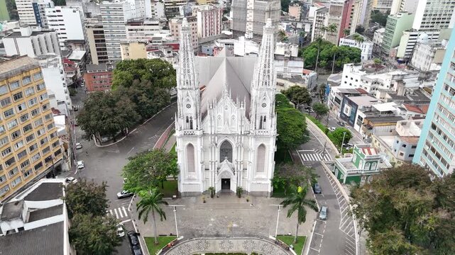 Catedral Metropolitana Nossa Senhora da Vitoria, Vit&oacute;ria, Espirito Santo, Brasil! Uma imagem de drone!