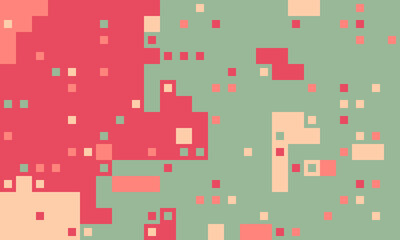 Abstract pixel art background.  Muted pastel tones create a calming, modern aesthetic.  Ideal for website banners, presentations, or social media graphics.