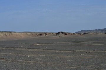 Geomorphic Scenery Desert in Xinjiang, China