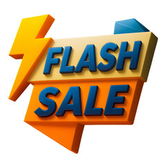 3D Sale Badge Label Design for Discount and Promotion Banner