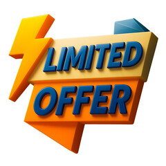 3D Sale Badge Label Design for Discount and Promotion Banner