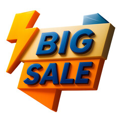 3D Sale Badge Label Design for Discount and Promotion Banner