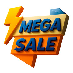 3D Sale Badge Label Design for Discount and Promotion Banner