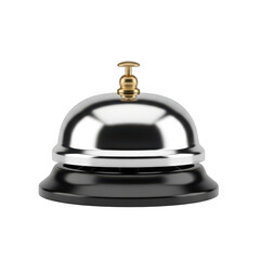 Retro hotel service bell isolated on transparent background