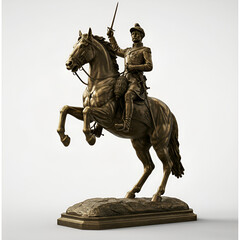 Obraz premium Don Pedro First in statue on his horse