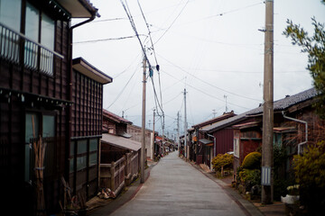 佐渡ヶ島の街並み