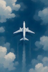 Fototapeta premium airplane in the sky
