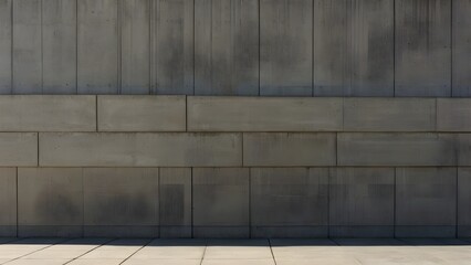 Concrete walls of the building
