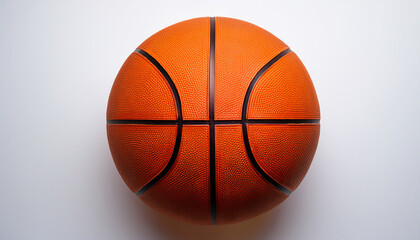 Fototapeta premium basketball icon with orange color design on a white background