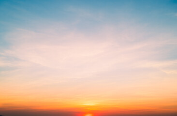 sunset over the sea