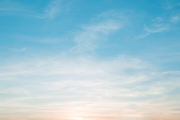 Soft cloudy is gradient pastel,Abstract sky background in sweet color.