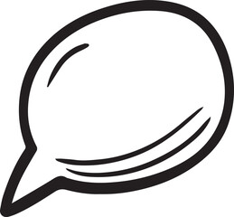  Hand Drawn Comic Speech Bubble – Vector Doodle Style Talk, Thought & Chat Balloons	