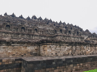 Fototapeta premium Borobudur is a 9th-century Mahayana Buddhist Temple in Magelang, Central Java, Indonesia