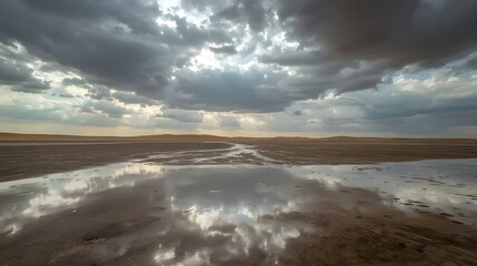 Fototapeta premium Rainy desert 