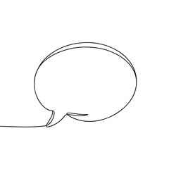 speaker bullhorn simple aesthetic continuous one line art, vector illustration, isolated on white background