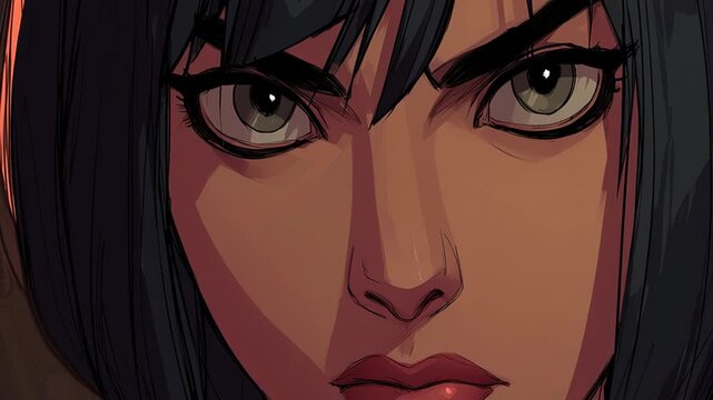 Close Up of Anime Woman